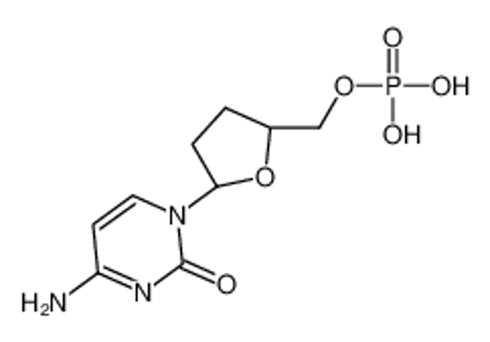 Imagem de [(2S,5R)-5-(4-Amino-2-oxo-1(2H)-pyrimidinyl)tetrahydro-2-furanyl] methyl dihydrogen phosphate