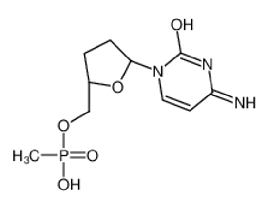 Picture of [(2S,5R)-5-(4-amino-2-oxopyrimidin-1-yl)oxolan-2-yl]methoxy-methylphosphinic acid