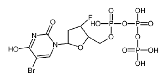 Picture of 5-Bromo-2',3'-dideoxy-3'-fluorouridine 5'-(tetrahydrogen triphosp hate)