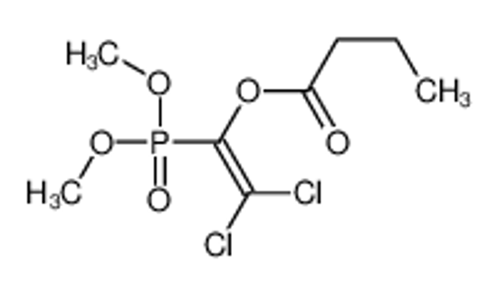 Picture of (2,2-dichloro-1-dimethoxyphosphorylethenyl) butanoate