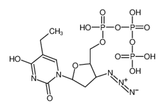 Picture of [[(2S,3S,5R)-3-azido-5-(5-ethyl-2,4-dioxopyrimidin-1-yl)oxolan-2-yl]methoxy-hydroxyphosphoryl] phosphono hydrogen phosphate