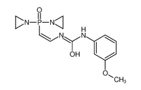 Picture of 1-[(E)-2-[bis(aziridin-1-yl)phosphoryl]ethenyl]-3-(3-methoxyphenyl)urea
