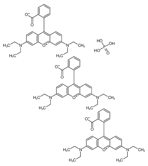 Picture of [9-(2-carboxyphenyl)-6-(diethylamino)xanthen-3-ylidene]-diethylazanium,phosphate