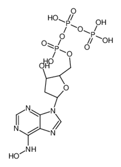 Picture of [(2R,3S,5R)-3-hydroxy-5-[6-(hydroxyamino)purin-9-yl]oxolan-2-yl]methyl [hydroxy(phosphonooxy)phosphoryl] hydrogen phosphate