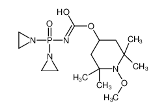Picture of (1-methoxy-2,2,6,6-tetramethylpiperidin-4-yl) N-[bis(aziridin-1-yl)phosphoryl]carbamate