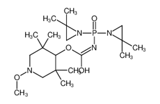Picture of (1-methoxy-3,3,5,5-tetramethylpiperidin-4-yl) N-bis(2,2-dimethylaziridin-1-yl)phosphorylcarbamate