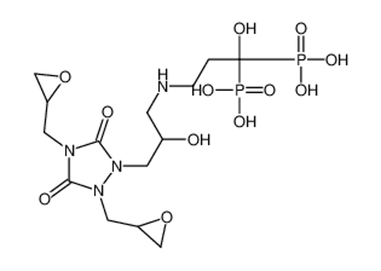 Изображение [3-[[3-[2,4-bis(oxiran-2-ylmethyl)-3,5-dioxo-1,2,4-triazolidin-1-yl]-2-hydroxypropyl]amino]-1-hydroxy-1-phosphonopropyl]phosphonic acid