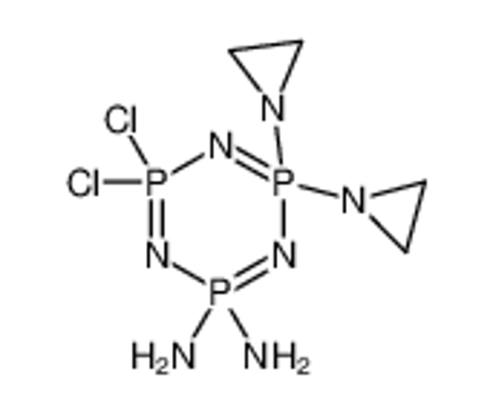 Изображение 4,4-bis(aziridin-1-yl)-6,6-dichloro-1,3,5-triaza-2λ<sup>5</sup>,4λ<sup>5</sup>,6λ<sup>5</sup>-triphosphacyclohexa-2,4,6-triene-2,2-diamine