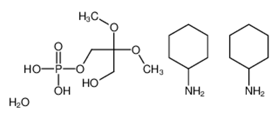 Picture of cyclohexanamine,(3-hydroxy-2,2-dimethoxypropyl) dihydrogen phosphate,hydrate