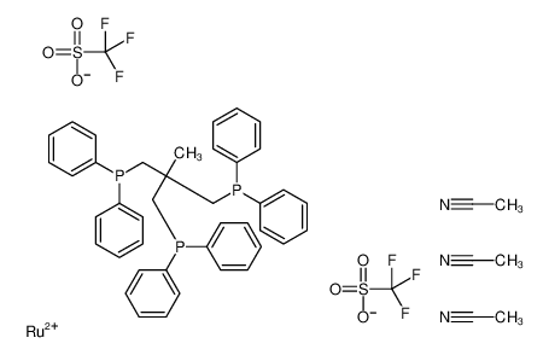 Imagem de acetonitrile,[3-diphenylphosphanyl-2-(diphenylphosphanylmethyl)-2-methylpropyl]-diphenylphosphane,ruthenium(2+),trifluoromethanesulfonate
