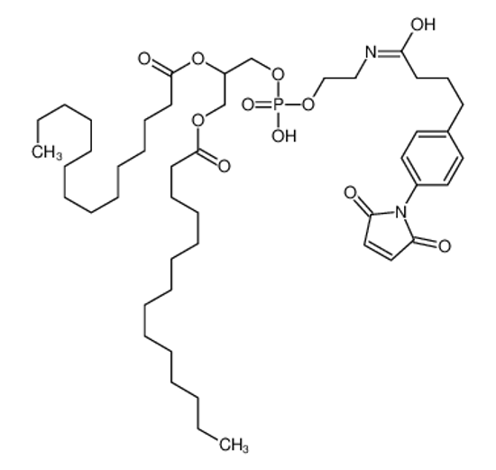 Picture of [3-[2-[4-[4-(2,5-dioxopyrrol-1-yl)phenyl]butanoylamino]ethoxy-hydroxyphosphoryl]oxy-2-tetradecanoyloxypropyl] tetradecanoate