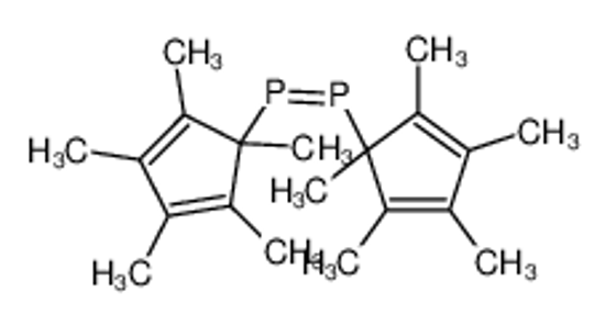 Picture of (1,2,3,4,5-pentamethylcyclopenta-2,4-dien-1-yl)-(1,2,3,4,5-pentamethylcyclopenta-2,4-dien-1-yl)phosphanylidenephosphane