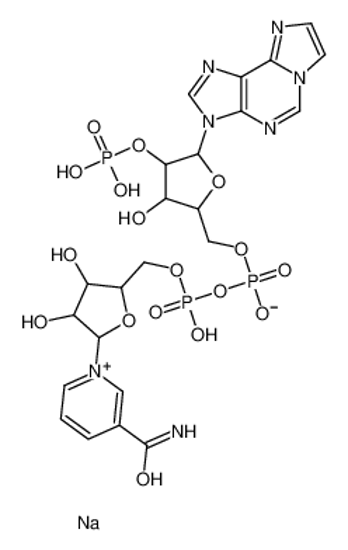 Изображение [5-(3-carbamoylpyridin-1-ium-1-yl)-3,4-dihydroxyoxolan-2-yl]methyl [hydroxy-[(3-hydroxy-5-imidazo[2,1-f]purin-3-yl-4-phosphonooxyoxolan-2-yl)methoxy]phosphoryl] phosphate,sodium