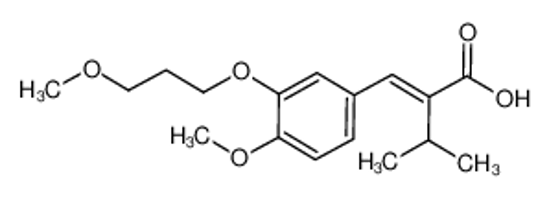 Изображение (2E)-2-[[4-methoxy-3-(3-methoxypropoxy)phenyl]methylidene]-3-methylbutanoic acid