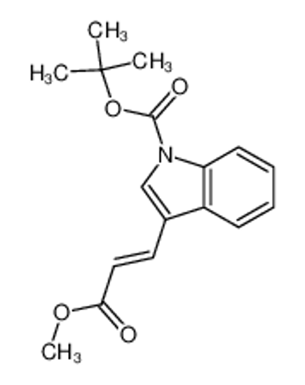 Picture of tert-butyl 3-(3-methoxy-3-oxoprop-1-enyl)indole-1-carboxylate