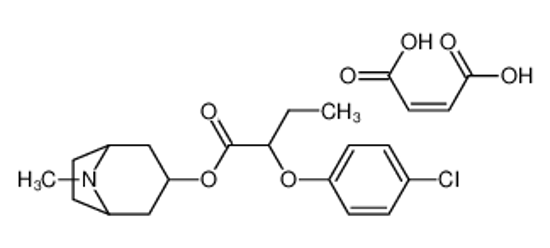 Изображение (+/-)-TROPANYL 2-(4-CHLOROPHENOXY)BUTANOATE MALEATE