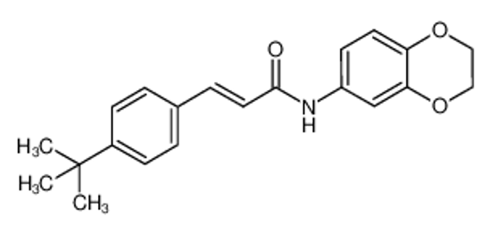 Picture of AMG 9810,(2E)-N-(2,3-Dihydro-1,4-benzodioxin-6-yl)-3-[4-(1,1-dimethylethyl)phenyl]-2-propenamide