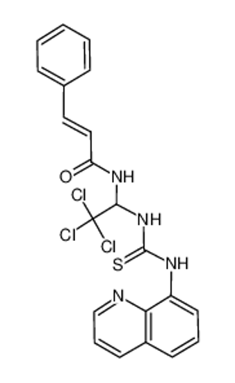 Picture of (E)-3-phenyl-N-[2,2,2-trichloro-1-(quinolin-8-ylcarbamothioylamino)ethyl]prop-2-enamide