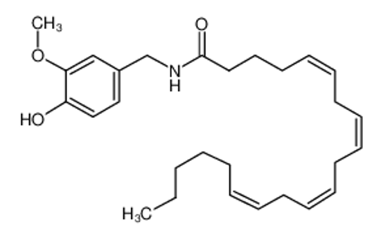 Picture of Arvanil,N-[(4-Hydroxy-3-methoxyphenyl)methyl]-5Z,8Z,11Z,14Z-eicosatetraenamide