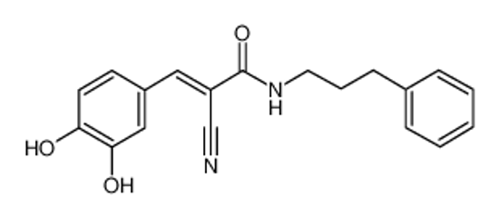 Picture of (E)-2-Cyano-3-(3,4-dihydroxyphenyl)-N-(3-phenylpropyl)-2-propenamide