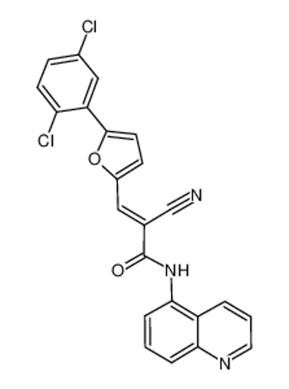 Picture of 2-Cyano-3-[[5-(2,5-dichlorophenyl)-2-furanyl]-N-5-quinolinyl-2-propenamide