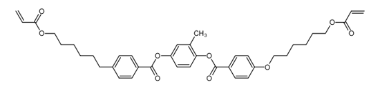 Imagem de 2-Methyl-1,4-phenylene bis(4-((6-(acryloyloxy)hexyl)oxy)benzoate)