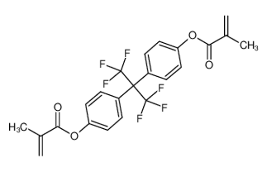 Picture of [4-[1,1,1,3,3,3-hexafluoro-2-[4-(2-methylprop-2-enoyloxy)phenyl]propan-2-yl]phenyl] 2-methylprop-2-enoate