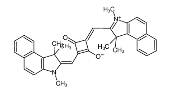 Picture of 1-(1,1,3-Trimethyl-1H-benzoeindol-2-ylidene-methyl)-3-(1,1,3-trimethyl-1H-benzoeindolium-2-yl-methylene)-cyclobuten-2-one-4-olate