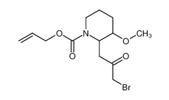Picture of 2-(3-Bromo-2-oxopropyl)-3-methoxy-1-piperidinecarboxylic acid 2-propenyl ester