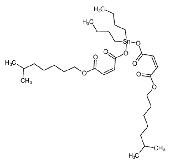 Picture of 4-O-[dibutyl-[(Z)-4-(6-methylheptoxy)-4-oxobut-2-enoyl]oxystannyl] 1-O-(6-methylheptyl) (Z)-but-2-enedioate