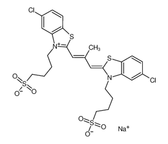 Изображение 4-[5-chloro-2-[(E,3E)-3-[5-chloro-3-(4-sulfobutyl)-1,3-benzothiazol-2-ylidene]-2-methylprop-1-enyl]-1,3-benzothiazol-3-ium-3-yl]butane-1-sulfonate