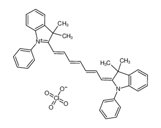 Imagem de 2-[7-(3,3-dimethyl-1-phenylindol-1-ium-2-yl)hepta-2,4,6-trienylidene]-3,3-dimethyl-1-phenylindole,perchlorate