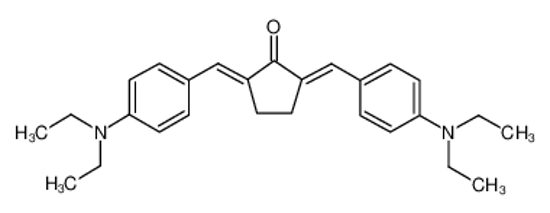 Изображение 2,5-bis[[4-(diethylamino)phenyl]methylidene]cyclopentan-1-one
