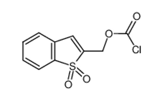 Picture of (1,1-dioxo-1-benzothiophen-2-yl)methyl carbonochloridate
