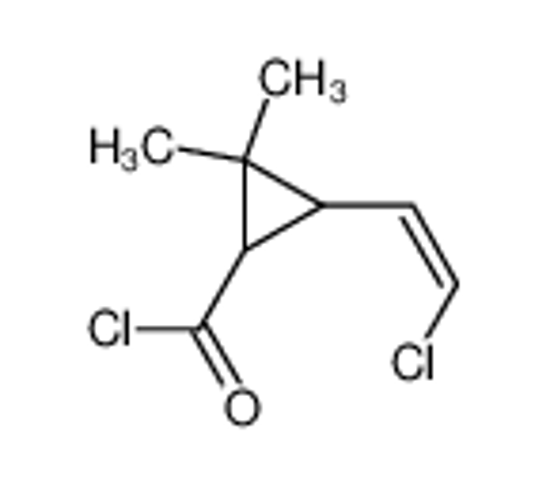Picture of Cyclopropanecarbonyl chloride, 3-(2-chloroethenyl)-2,2-dimethyl- (9CI)
