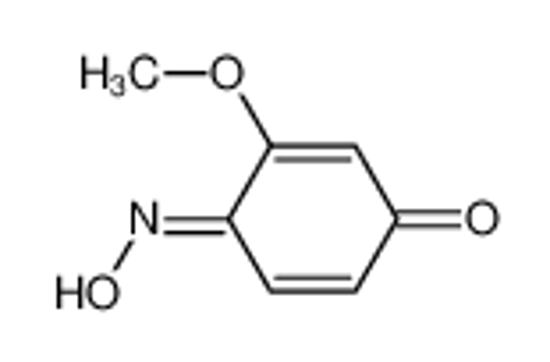 Изображение 2,5-Cyclohexadiene-1,4-dione,2-methoxy-,1-oxime,(E)-(9CI)