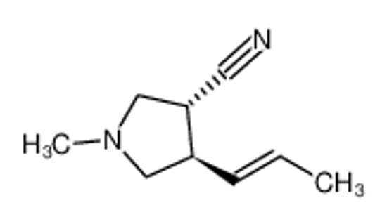 Picture of 3-Pyrrolidinecarbonitrile,1-methyl-4-(1-propenyl)-,[3alpha,4beta(E)]-(9CI)