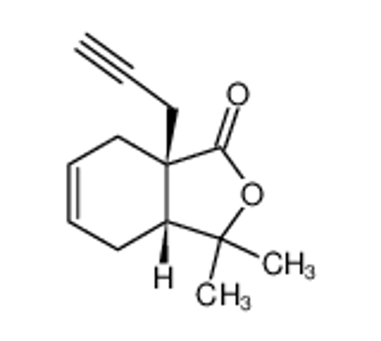 Picture of 1(3H)-Isobenzofuranone,3a,4,7,7a-tetrahydro-3,3-dimethyl-7a-(2-propynyl)-,(3aR,7aR)-(9CI)