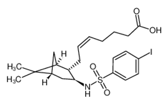 Picture of (E)-7-[3-[(4-iodophenyl)sulfonylamino]-6,6-dimethyl-4-bicyclo[3.1.1]heptanyl]hept-5-enoic acid