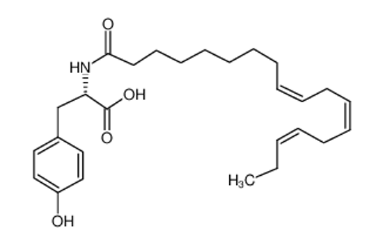 Picture of 3-(4-hydroxyphenyl)-2-(octadeca-9,12,15-trienoylamino)propanoic acid