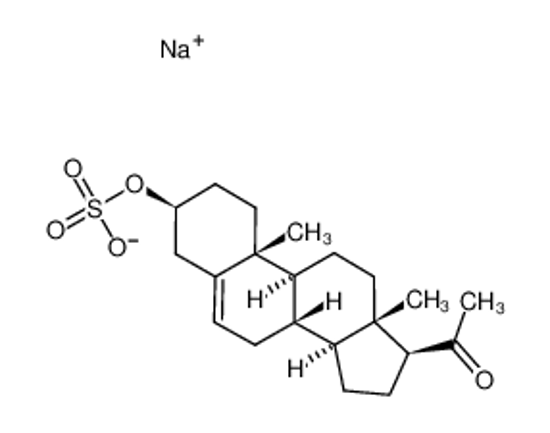 Picture of sodium,(17-acetyl-10,13-dimethyl-2,3,4,7,8,9,11,12,14,15,16,17-dodecahydro-1H-cyclopenta[a]phenanthren-3-yl) sulfate