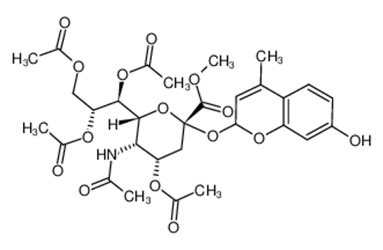 Picture of (4-Methylumbelliferyl)-N-acetyl-4,7,8,9-tetra-O-acetyl-α-D-neuraminic Acid, Methyl Ester