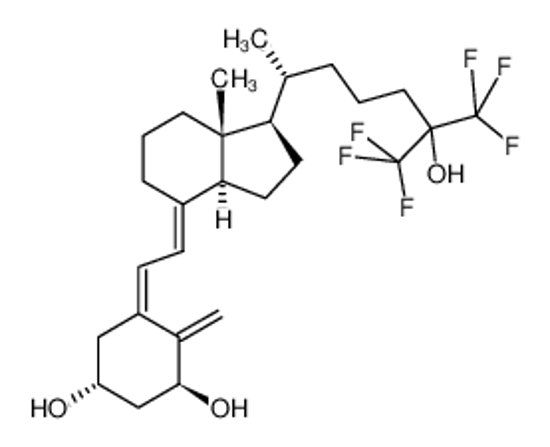 Picture of (1R,3S,5Z)-5-[(2E)-2-[(1R,3aS,7aR)-7a-methyl-1-[(2R)-7,7,7-trifluoro-6-hydroxy-6-(trifluoromethyl)heptan-2-yl]-2,3,3a,5,6,7-hexahydro-1H-inden-4-ylidene]ethylidene]-4-methylidenecyclohexane-1,3-diol