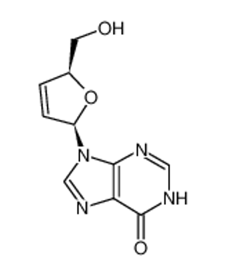 Imagem de 9-[(2R,5S)-5-(hydroxymethyl)-2,5-dihydrofuran-2-yl]-3H-purin-6-one