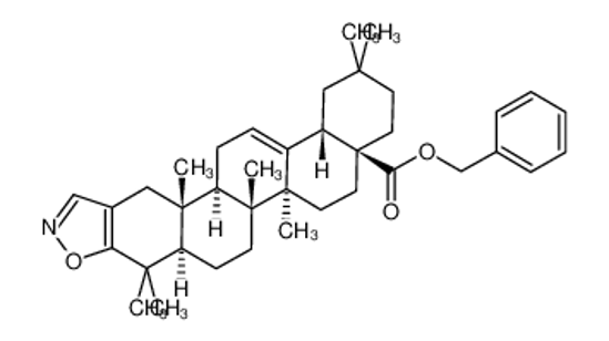 Picture of Oleana-2,12-dieno[2,3-d]isoxazol-28-oic acid phenylmethyl ester