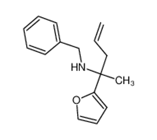 Imagem de BENZYL-(1-FURAN-2-YL-1-METHYL-BUT-3-ENYL)-AMINE