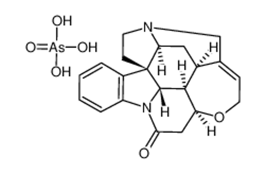 Picture of (4aR,5aS,8aS,15bR)-2,4a,5,5a,6,7,8,13a,15,15a,15b,16-dodecahydro4,6-methanoindolo[3,2,1-ij]oxepino[2,3,4-de]pyrrolo[2,3-h]quinoline-6-ium-14-one,dihydrogen arsorate