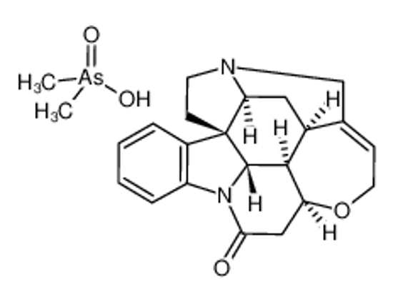 Picture of 4a,5,5a,7,8,13a,15,15a,15b,16-decahydro-2H-4,6-methanoindolo[3,2,1-ij]oxepino[2,3,4-de]pyrrolo[2,3-h]quinoline-14-one,dimethylarsinic acid