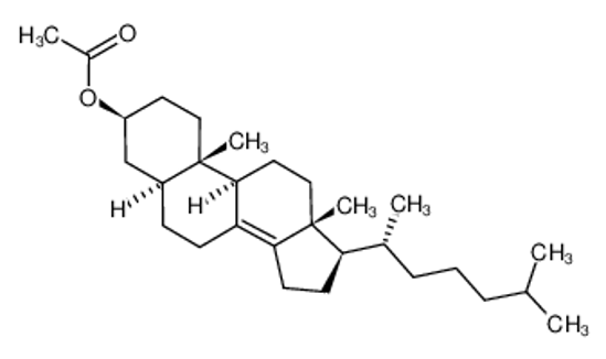 Picture of 5ALPHA(H),17ALPHA(H)-(20R)-3BETA-ACETOXYCHOLEST-8(14)-ENE