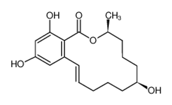 Picture of (2E,7S,11S)-7,15,17-trihydroxy-11-methyl-12-oxabicyclo[12.4.0]octadeca-1(18),2,14,16-tetraen-13-one